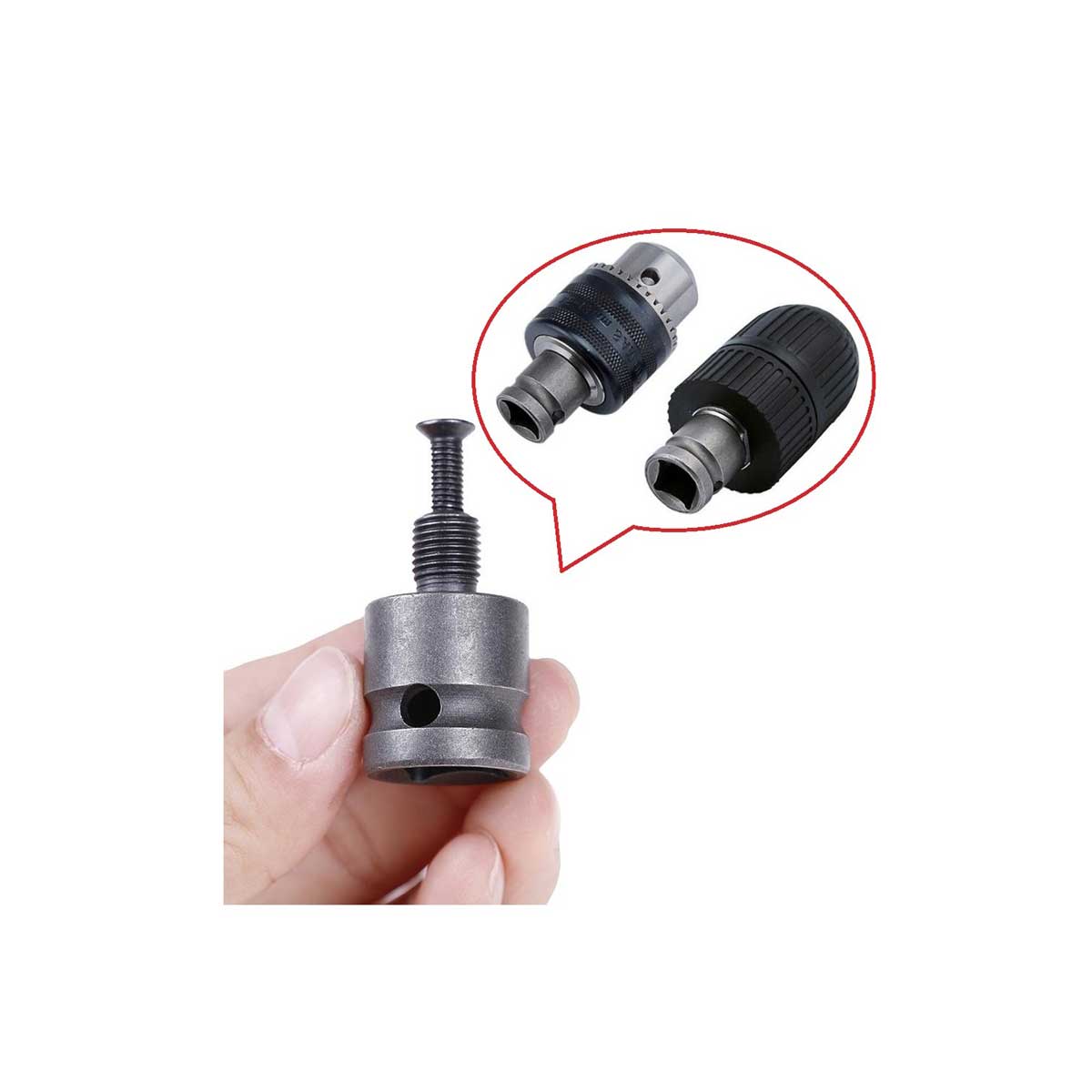 1/2 SOMUN SIKMA MATKAP MANDREN ADAPTÖRÜ SOMUN SÖKME MAKİNESİNİ MANDRENE ÇEVİRİCİ APARATI VİDALAMA MATKAP DÖNÜŞTÜRÜCÜ Mandren Dahil Değildir HAVALI-ELEKTRİKLİ-AKÜLÜ