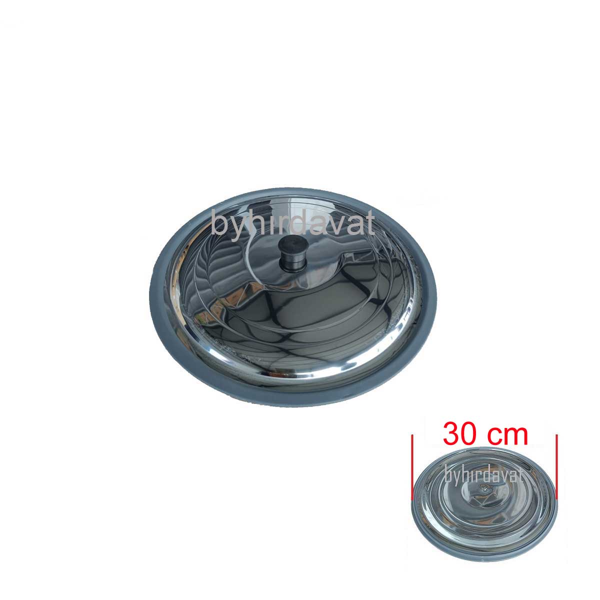 30 cm Kazan Üst Kapağı Krom Metal 20 lt YAYIK MAKİNASI ŞAHBAZ-ESKAY AYRAN TEREYAĞI HAZIRLAMA MAKİNASI KAZAN KAPAĞI