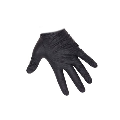 NT İ-GLOVE XL 6 mil NİTRİL ELDİVEN SİYAH 1 ad GELİŞTİRİLMİŞ SIRT DOKULU Servis Hizmetleri Endüstriyel IGNS6XL5 Sağ ve Sol Elde Kullanılır