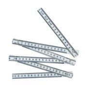 2 mt Beyaz KIRMALI METRE PLASTİK KATLANIR METRE
