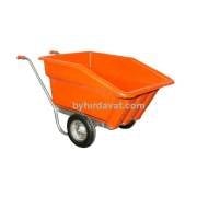 PLASTİK KASALI DAMPERLİ EL ARABASI TURUNCU 750 SLAJ ARABASI ORJİNAL Tamper 