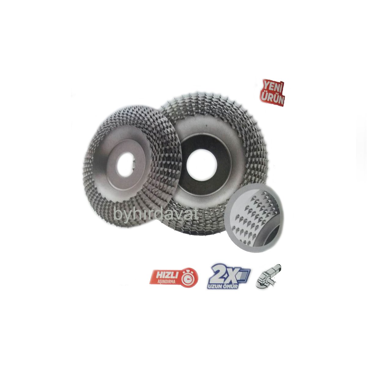 115 mm AHŞAP OYMA DİSKİ AVUÇ TAŞLAMA İÇİN ÇELİK DİSK TEMİZLEME DÜZELTME YONTMA 115*22 mm RR8115