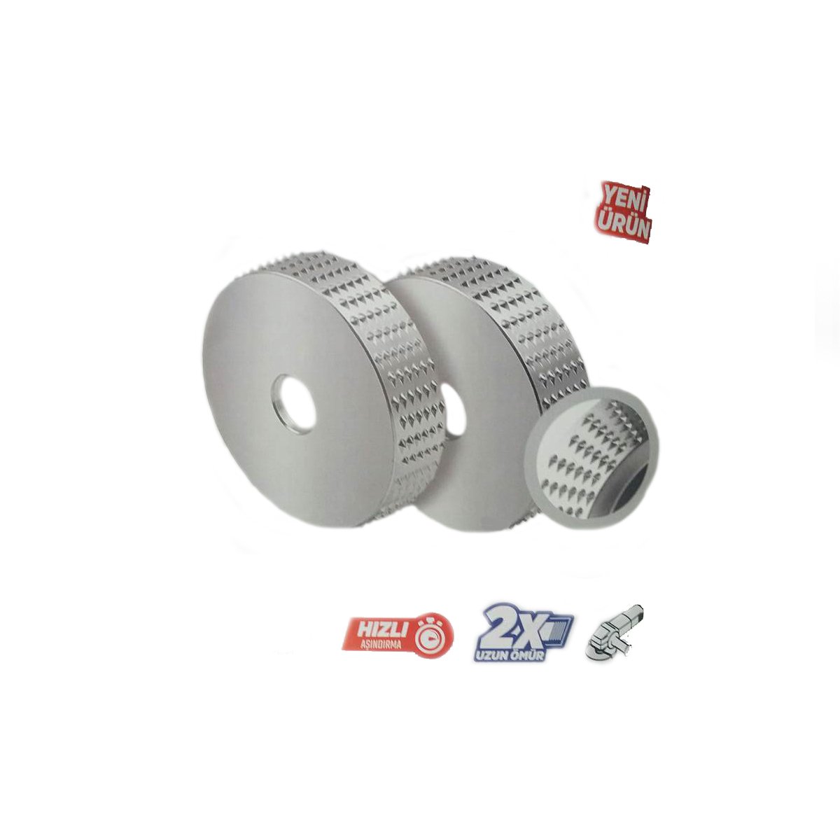 115 mm AHŞAP OYMA DİSKİ AVUÇ TAŞLAMA İÇİN ÇELİK DİSK TEMİZLEME DÜZELTME YONTMA 115*22 mm RR9115