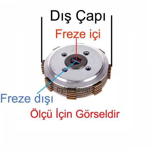 14-17 mm BASKI BALATA KOMPLE 110 mm 12 diş SM350-WMX620-1000-N WEIMA ÇAPA MAKİNASI