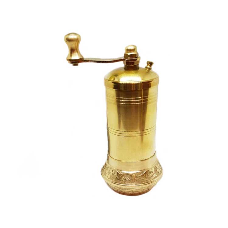 12 cm TARİHİ PİRİNÇ KARABİBER DEGİRMENİ BAHARAT ÖGÜTÜCÜ 290 ğr