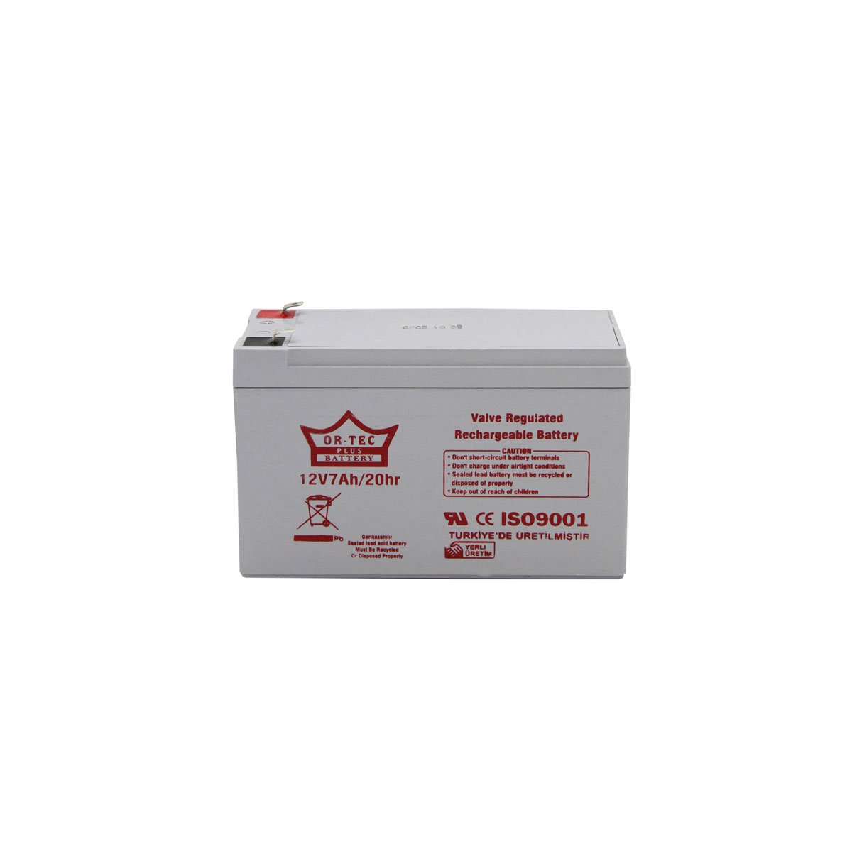 OR-TEC 12 Volt 7 Ah KURU AKÜ Gri GÜÇ KAYNAKLARI-ALARM-GÜVENLİK-OYUNCAK ARABALAR-TELEKOMİNİKASYON