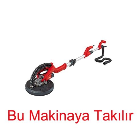 225 mm CIRT TABANI Geçmeli 8 Delikli 11-12 mm R7235 EUROMAX TAVAN DUVAR ALÇI ZIMPARA MAKİNASI ALT PEDİ