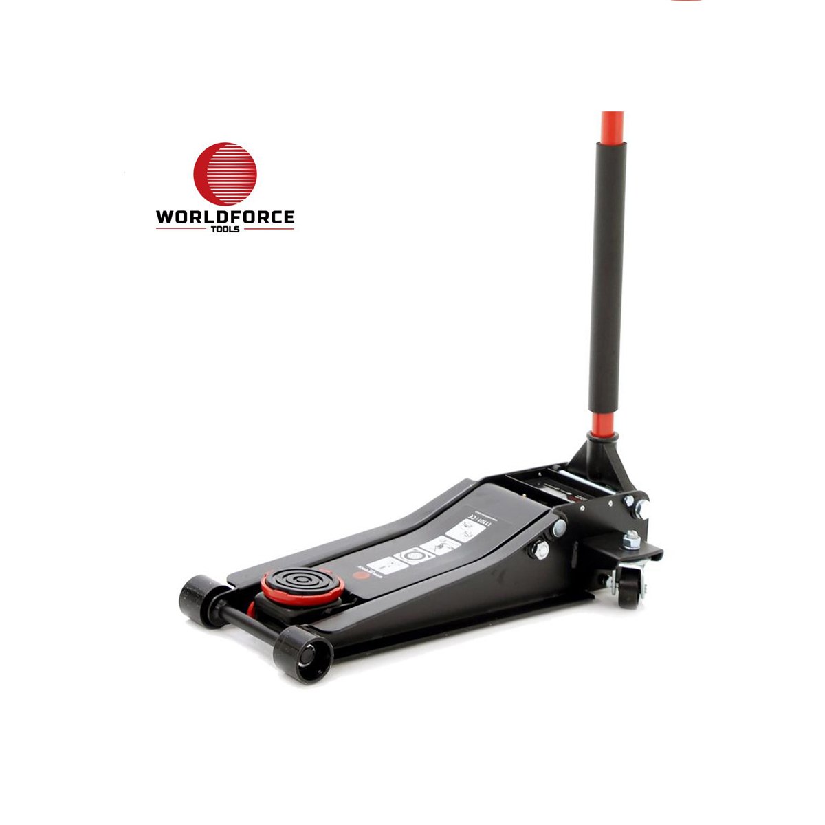 WORLDFORCE 3 Ton ARABALI ZEMİN KRİKO Hidrolik Düşük Profil ÇİFT PİSTON 11101