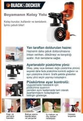 BLACK&DECKER HVLP 200 ELEKTRİKLİ BOYA TABANCASI BLACK DECKER