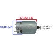12 Volt 12 diş 9 mm AKÜLÜ VİDALAMA MATKAP MOTORU KARONA