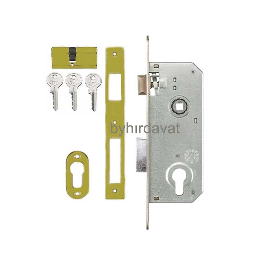 İTO 755R/35 SİLİNDİRLİ GÖMME KİLİT 254/68 35 mm AHŞAP-METAL