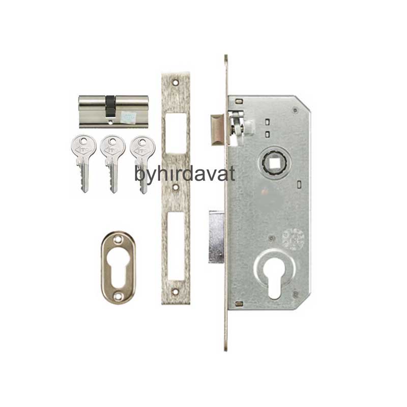 İTO 755R/35 SİLİNDİRLİ GÖMME KİLİT 254/68 35 mm AHŞAP-METAL