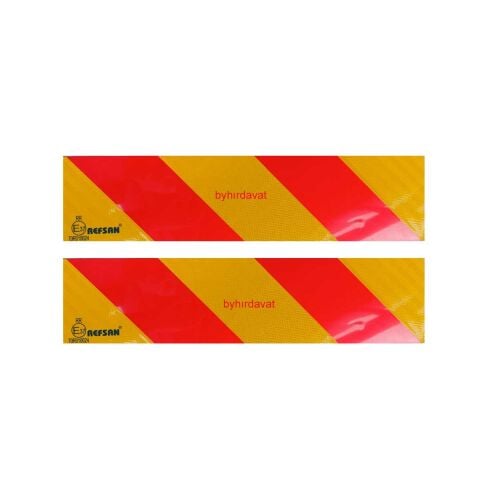 14*56 cm REFLEKTÖR FOSFORLU 2 li Set İKAZ Arkası Alüminyum KAMYON için E37 TRAFİK ONAYLI