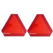 ÜÇGEN REFLEKTÖR FOSFORLU 2 li set İKAZ OTO TRAKTÖR REMORK için E37 TRAFİK ONAYLI