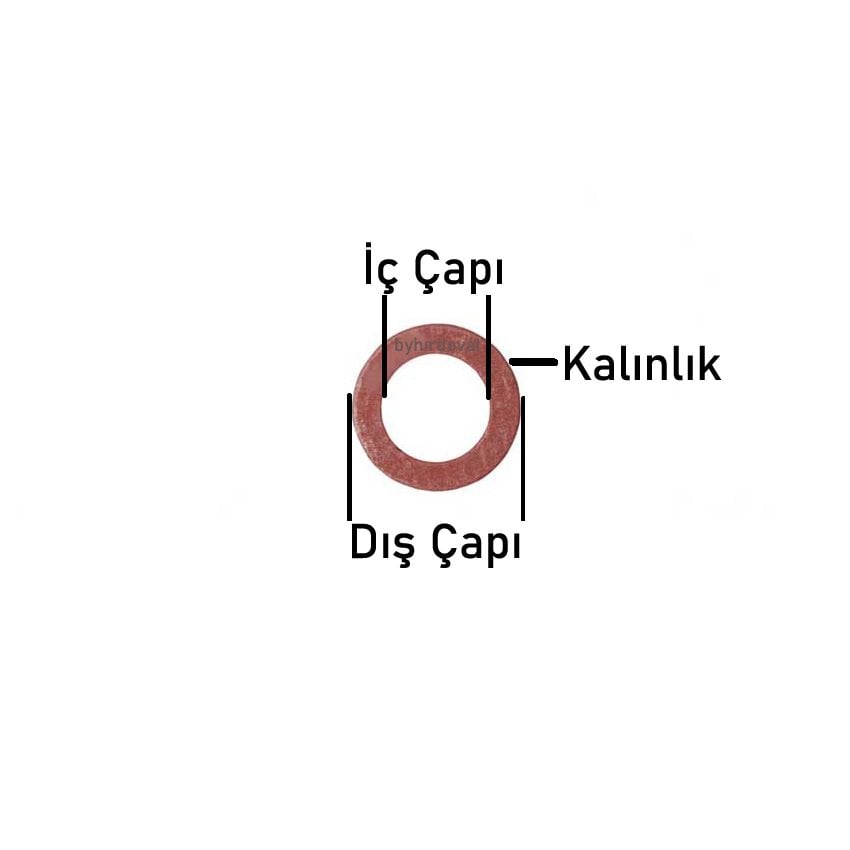 22-32 mm KLİNGRİT Conta FİBER CONTA GLİNGRİT