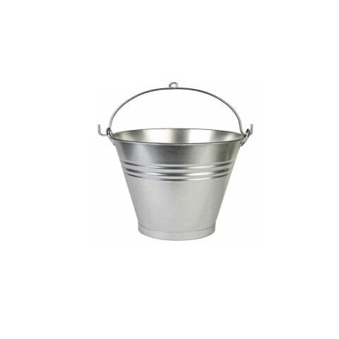 Battal SU KOVASI 34 cm GALVANİZ METAL SAC HARÇ KOVASI KUM KOVASI