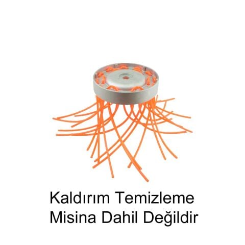 CROP-LINE KALDIRIM TEMİZLEME OT SÖKÜCÜ MİSİNALI FIRÇA MİSİNA UZUNLUĞU 38 cm OLMALIDIR (MİSİNA DAHİL DEĞİLDİR) MİSİNA KAFASI