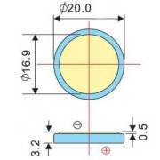 GP 3 Volt LİTYUM PARA PİL CR2032