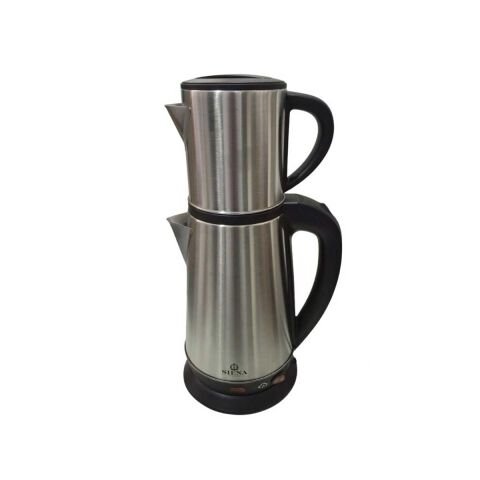 SİENA SN-1004 ÇAY MAKİNESİ DEMLİK 0.8 lt ALT SULUK 1.8 lt İNOX SU ISITICI KETIL SIENA ELEKTRİKLİ ÇELİK ÇAYCI KETİL