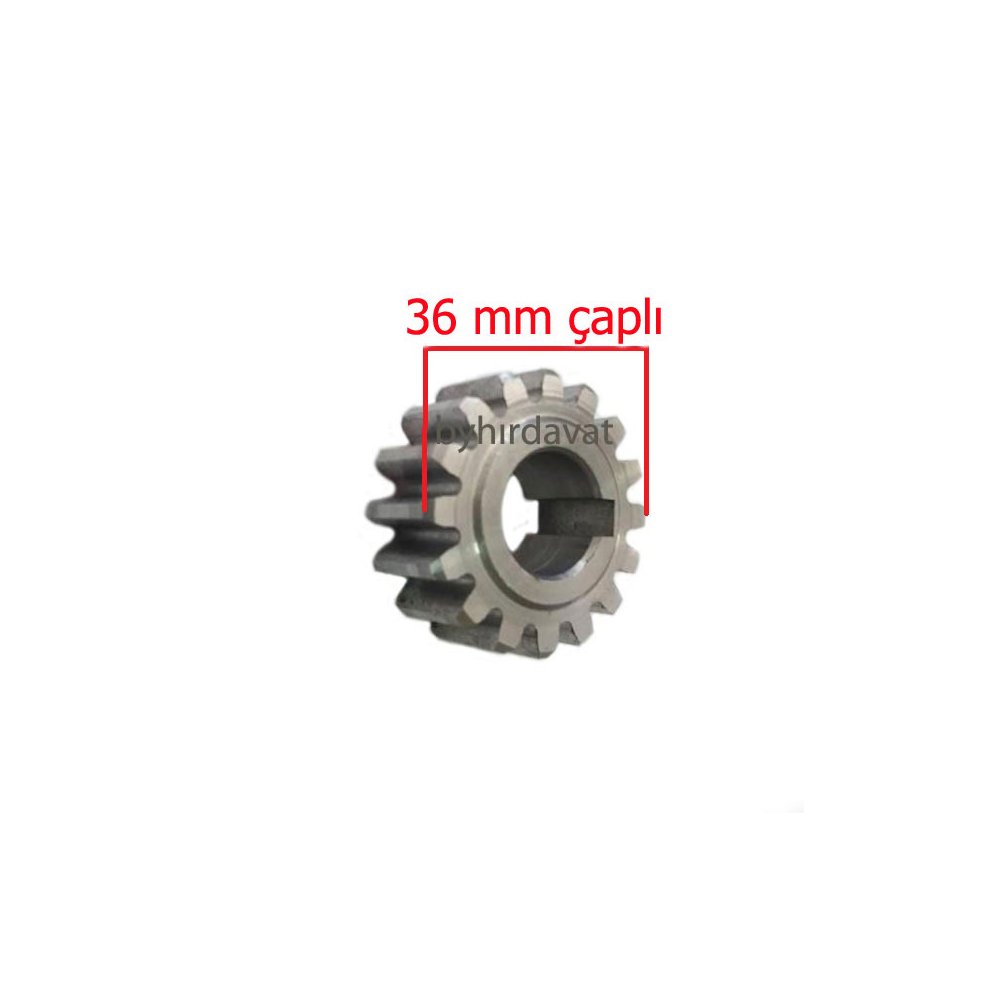 36 mm HAREKET DİŞLİSİ TEZGAH PAFTA KIZAK DİŞLİSİ 2-3-4 lük CHATTEL-NORA KIZAK MİLİ-ŞAFT MİLİ