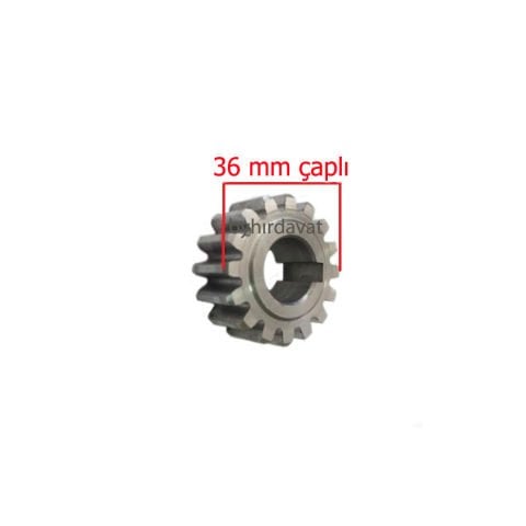 36 mm HAREKET DİŞLİSİ TEZGAH PAFTA KIZAK DİŞLİSİ 2-3-4 lük CHATTEL-NORA KIZAK MİLİ-ŞAFT MİLİ