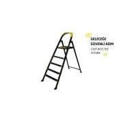 LEO 4+1 BASAMAKLI METAL PROFİL MERDİVEN
