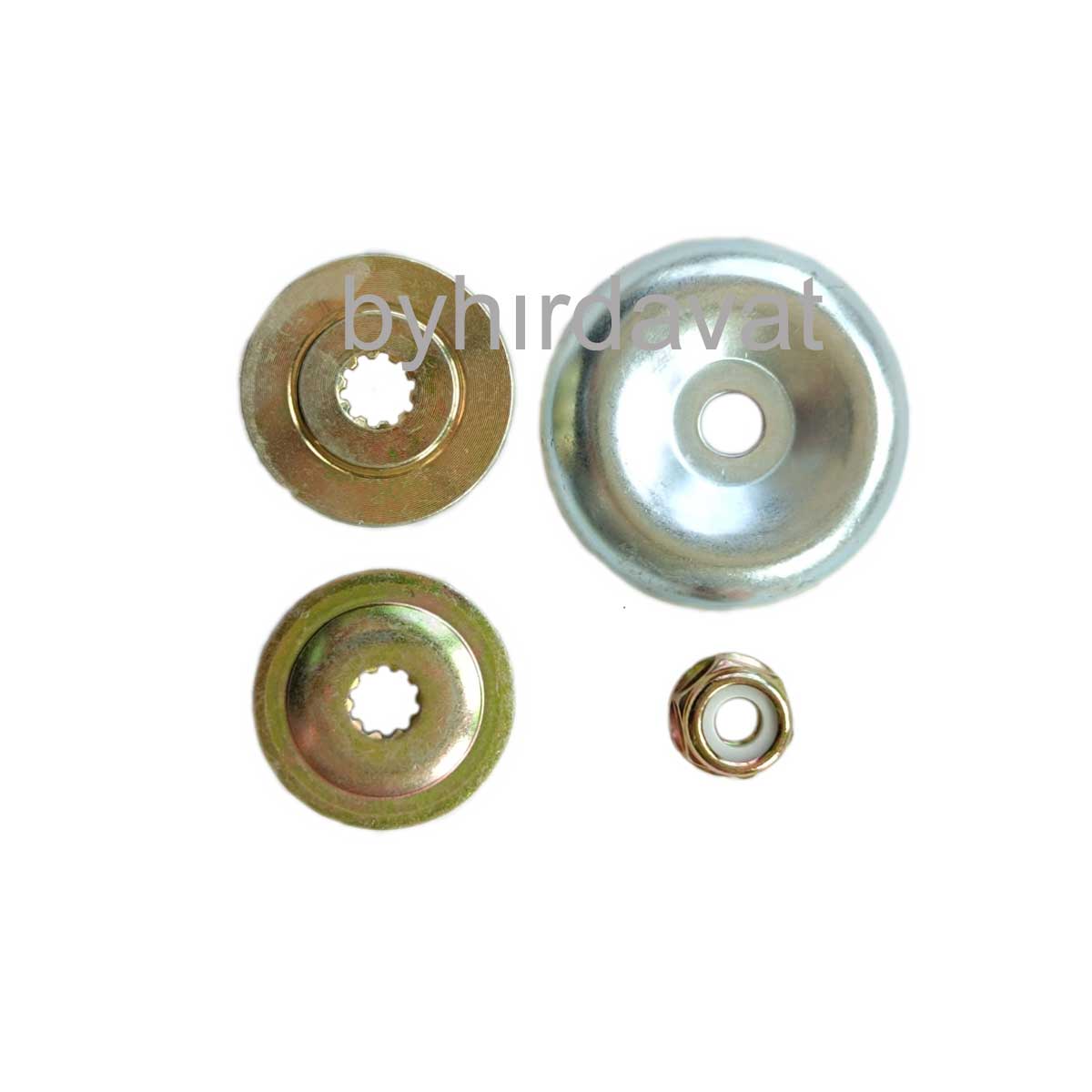 FLANŞ SETİ 9 Köşe 10 Frezeli MOTORLU TIRPAN REDÜKTÖR KAFA BIÇAK İÇİN BIÇAK SOMUNU Sol Diş PUL SETİ