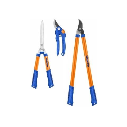 WADFOW 3 lü BAHÇE MAKASI SETİ YÜKSEK DAL BUDAMA-BAĞ BUDAMA-ÇİM KESME MAKASI