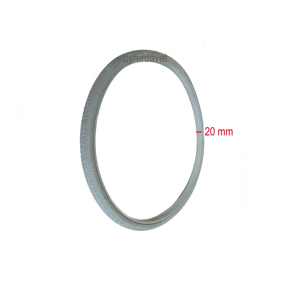 20*1-3/8 DOLGU TEKER Gri Kalın Kaliteli ENGELLİ TEKERLEKLİ SANDALYE İÇ LASTİKSİZ 20 İnç 20x1-3/8