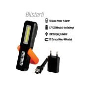 BAY-TEC MK4350 ŞARJLI FENER LED EL LAMBASI Mıknatıslı FENER BAYTEC ŞARJLI LAMBA