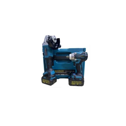 HAKTAŞ 2 li Set HKT602 AKÜLÜ AVUÇ TAŞLAMA-AKÜLÜ SOMUN SÖKME KÖMÜRSÜZ MOTOR SOMUN SIKMA