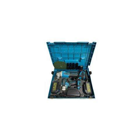 HAKTAŞ 2 li Set HKT602 AKÜLÜ AVUÇ TAŞLAMA-AKÜLÜ SOMUN SÖKME KÖMÜRSÜZ MOTOR SOMUN SIKMA