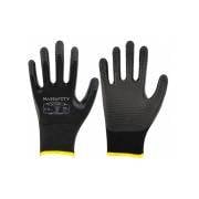 MAXSAFETY 9 No NIT-300 NİTRİL ELDİVEN Tırtıklı siyah 1 Çift