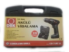 DBK CD 7.2 Lİ AKÜLÜ VİDALAMA ŞARJLI MATKAP