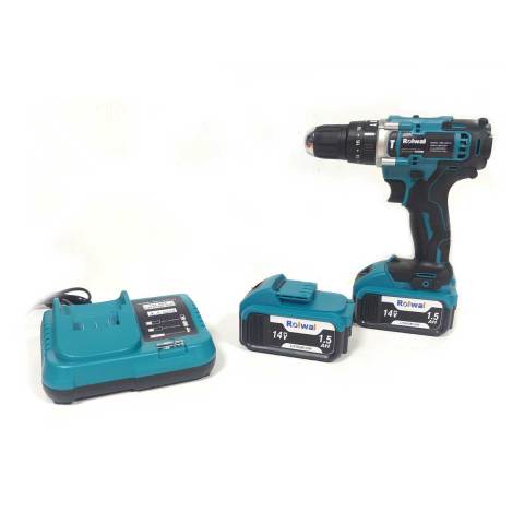 ROLWAL RWL-625-14 SOLO SET ROLWAL ÇİFT AKÜLÜ 14 V 1.5 AH DARBELİ VİDALAMA MATKAP PENSE-TORNAVİDA-LOKMA SETİ