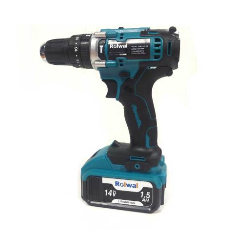 ROLWAL RWL-625-14 SOLO SET ROLWAL ÇİFT AKÜLÜ 14 V 1.5 AH DARBELİ VİDALAMA MATKAP PENSE-TORNAVİDA-LOKMA SETİ