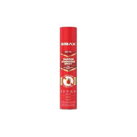 SİBAX SB 112 YANGIN SÖNDÜRME SPREY 1000 ml İLK YARDIM OTOMOBİL TRAFİK SB112