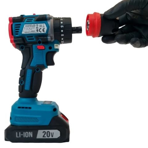 CATPOWER CAT1350 AKÜLÜ VİDALAMA Li-ion ŞARJLI MATKAP KÖMÜRSÜZ MOTOR Dar Alanda Vidalama İçin