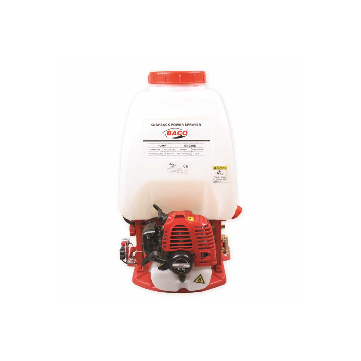 BACO BC-FS768 İLAÇLAMA MAKİNASI 0.7 KW 26 CC 25 lt BENZİNLİ PÜLVERİZATÖR