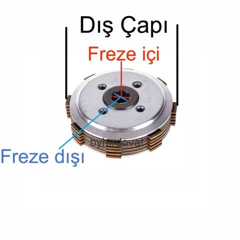 18-20 mm BASKI BALATA KOMPLE 120 mm 10 Hp 8 diş ÇAPA MAKİNASI WEİMA WM1100BE-GENERAL POWER GP-380-B7