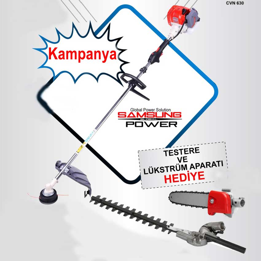 SAMSUNG POWER GSP-330 MOTORLU TIRPAN ÇİT KESME LÜKSTÜRÜM YÜKSEK DAL BUDAMA TESTERESİ