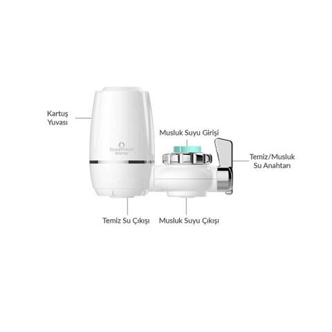 ZOOSEN MSF-34 SU ARITICI WATAR PURIFIER Musluk-Batarya-Evye-Kolay Montaj Kullanım Musluğa Takılır su Filitresi