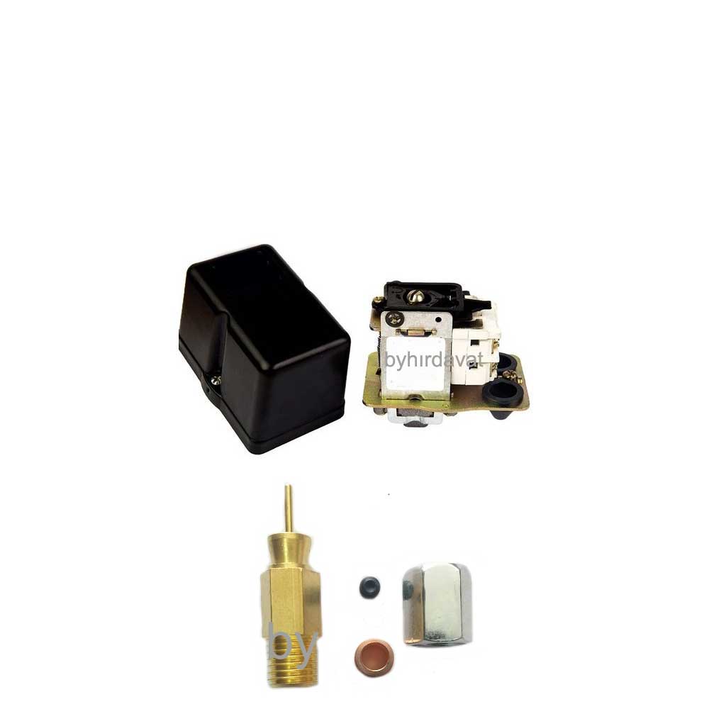 100-200 LT 1/2 KOMPRESÖR BASINÇ ŞALTERİ 220 Volt 2-11 BAR EMNİYET SİBOPLU HİDROFOR