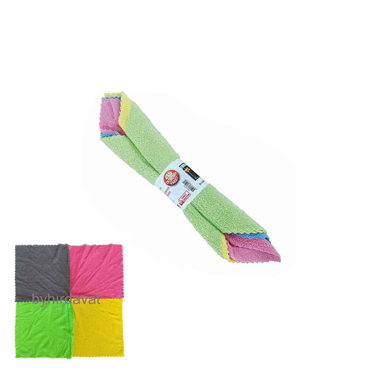 MİKROFİBER TEMİZLİK BEZİ 4 lü 30*30 cm Araba Otomobil Cam Toz alma
