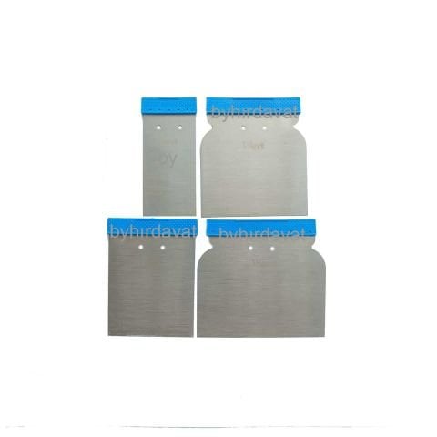 WERT 2764 METAL MACUNLAMA SETİ 4 PARÇA OTO ISPATULA 4 Lü Takım MACUN SPATULA