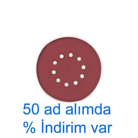 225 mm 80 Kum 10 Delikli TAVAN DUVAR CIRT ZIMPARA Cırtlı Zımpara Kahve veya siyah Olabilir