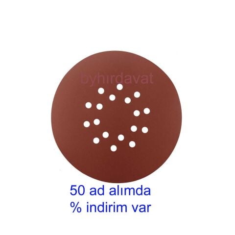 225 mm 100 Kum 8-10 Delikli TAVAN DUVAR CIRT ZIMPARA Cırtlı Zımpara Kahve veya siyah Olabilir