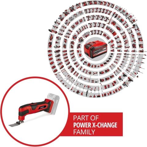 EİNHELL TC-MG 18 Lİ AKÜLÜ RASPALAMA MAKİNESİ SOLO POWER X-CHANGE (Lİ-ION 18 V MANYETİK ALET TUTUCU HIZ KONTROLÜ AKSESUARLAR DAHİL (AKÜ VE ŞARJ CİHAZI DAHİL DEĞİLDİR)