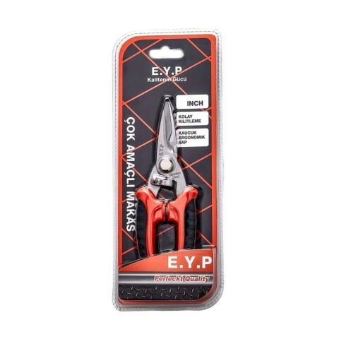 E.Y.P 7 inch ÇOK AMAÇLI MAKAS 180 mm ENDÜSTRİYEL MAKAS ince sac