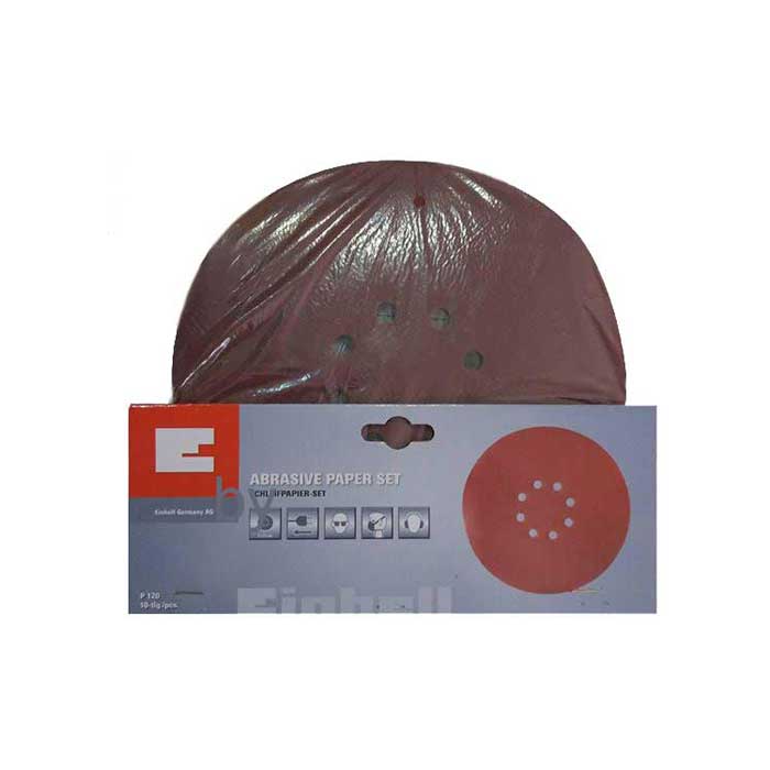 EİNHELL 225 mm 120 mm Kum 8 Delikli TAVAN DUVAR CIRT ZIMPARA 10 ad